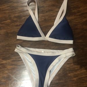 Royal Blue/Grey 2 piece bikini